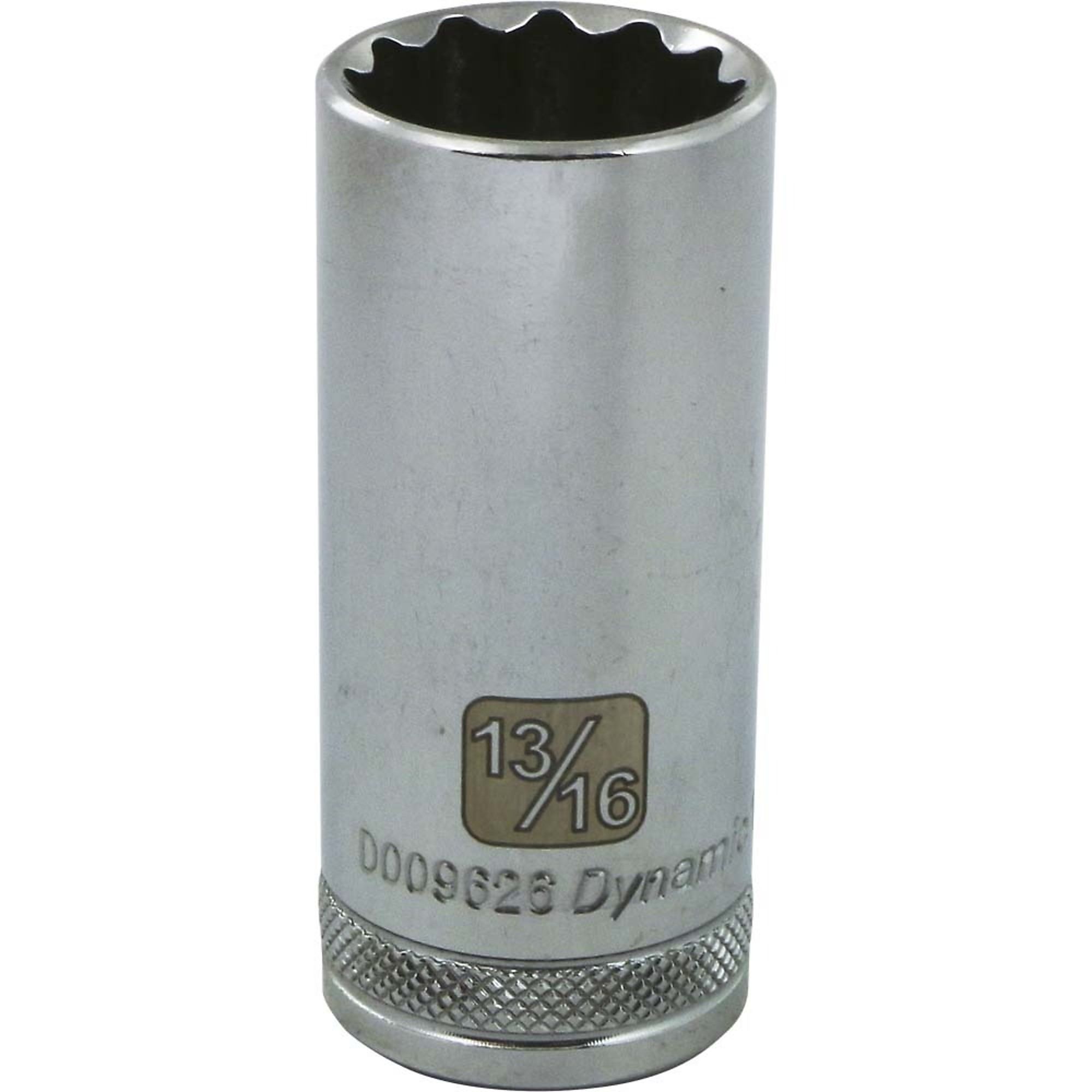 Dynamic Tools 3/8" Drive 12 Point SAE, 13/16" Deep Length, Chrome Finish Socket